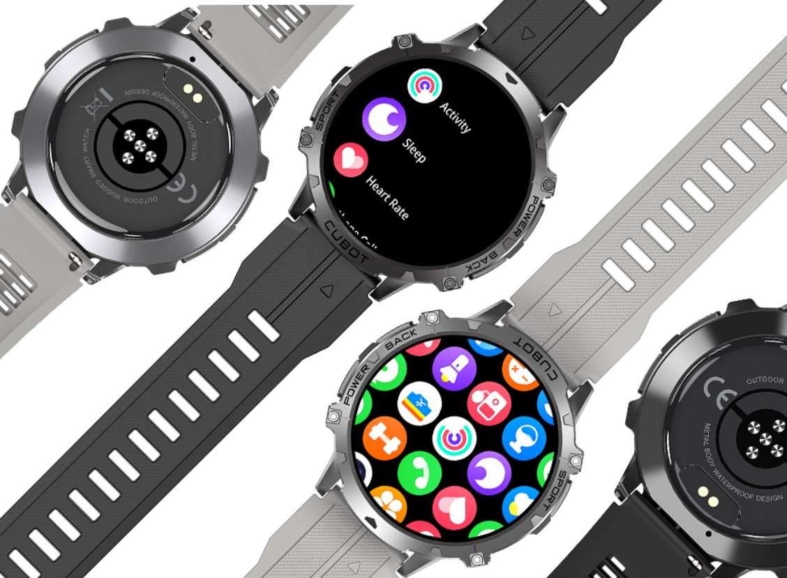 CUBOT X3 AMOLED SMARTWATCH ZEGAREK BAROMETR PULS ROZMOWY PANCERNY MILITARNY