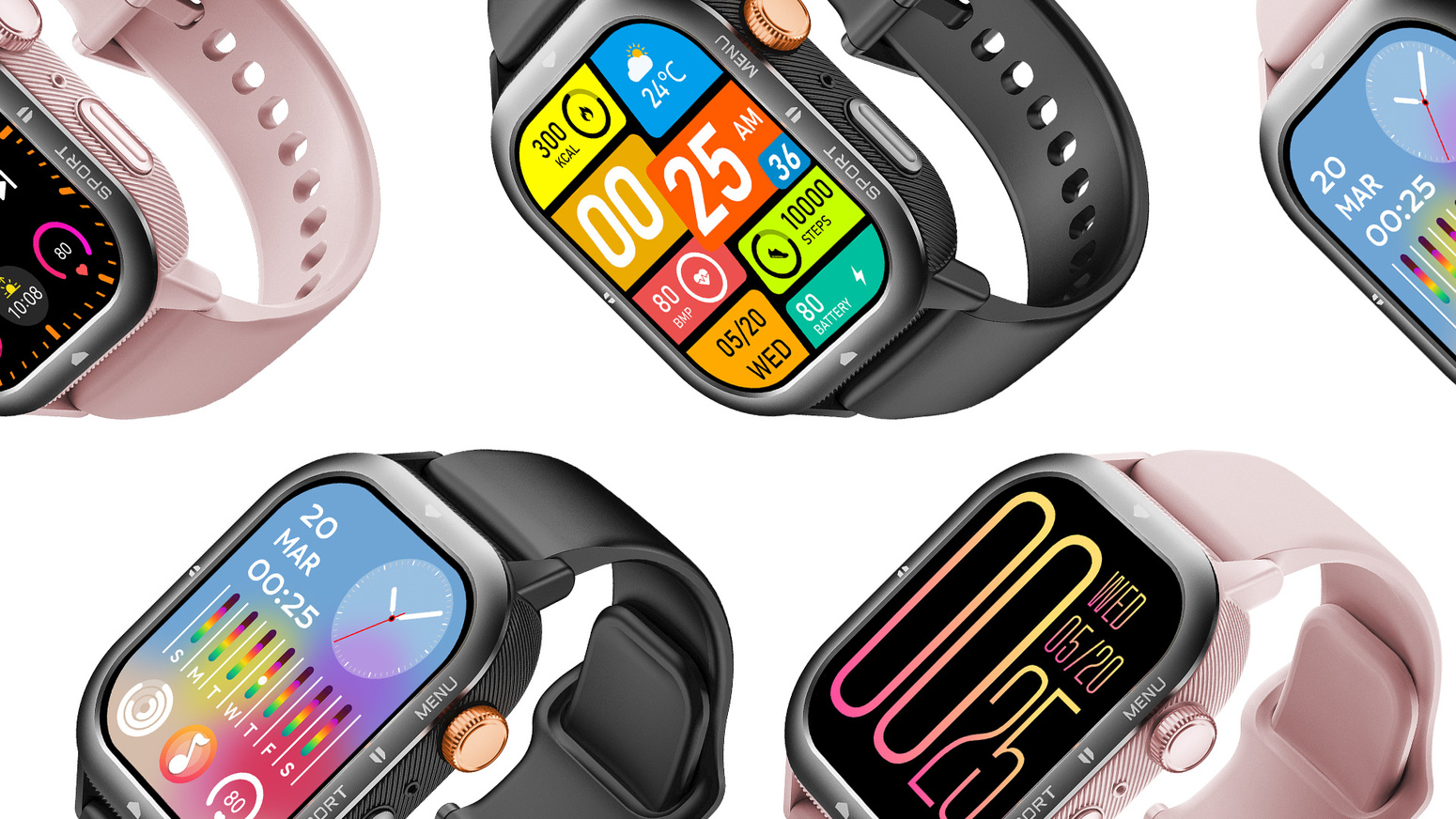 CUBOT U1 AI SMARTWATCH ZEGAREK SPORTOWY MĘSKI PULS ROZMOWY TELEFONICZNE