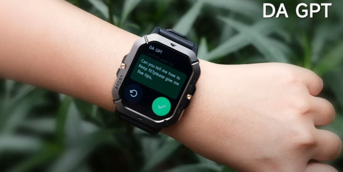 CUBOT C28  AI SMARTWATCH ZEGAREK SPORTOWY PANCERNY PULS ROZMOWY  CHAT GPT