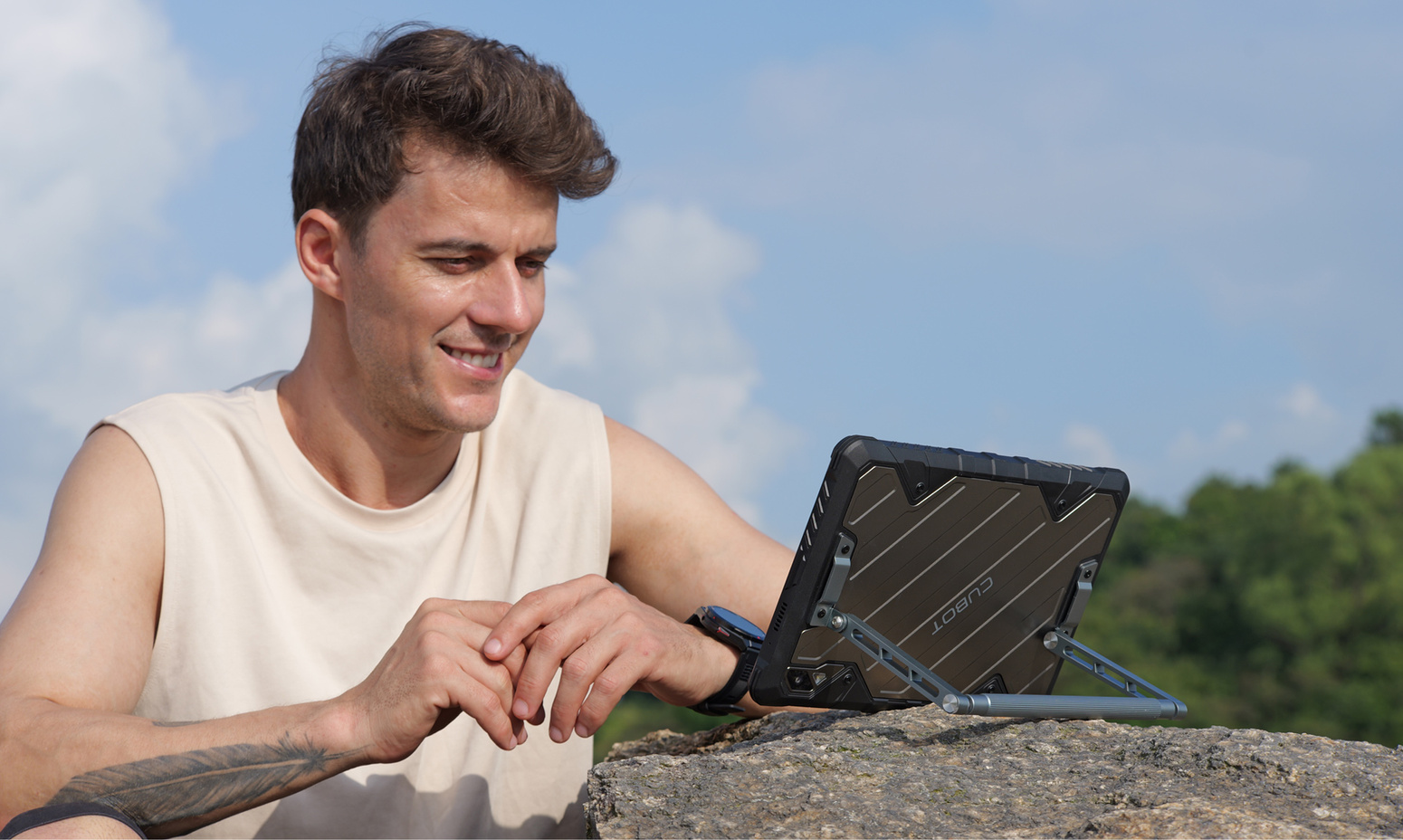 TABLET PANCERNY WZMACNIANY CUBOT KING KONG TAB 2 10,1" DUAL SIM GPS