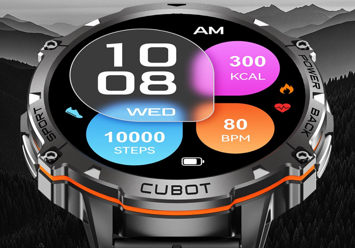 CUBOT X3 AMOLED SMARTWATCH ZEGAREK BAROMETR PULS ROZMOWY PANCERNY MILITARNY