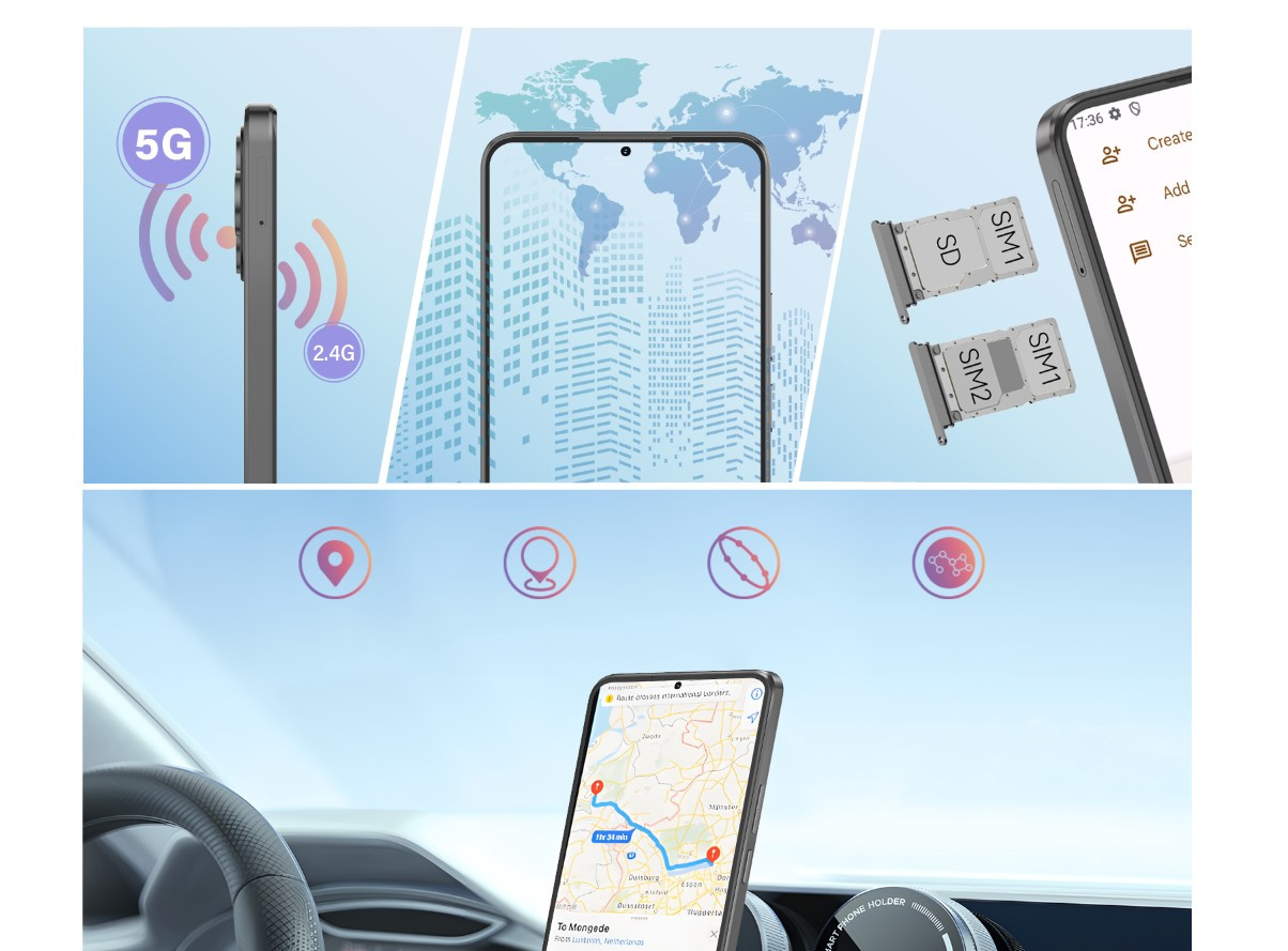 Smartfon CUBOT Note 60 Android 15 16/128GB NFC Dual SIM 4G 7,2" Etui