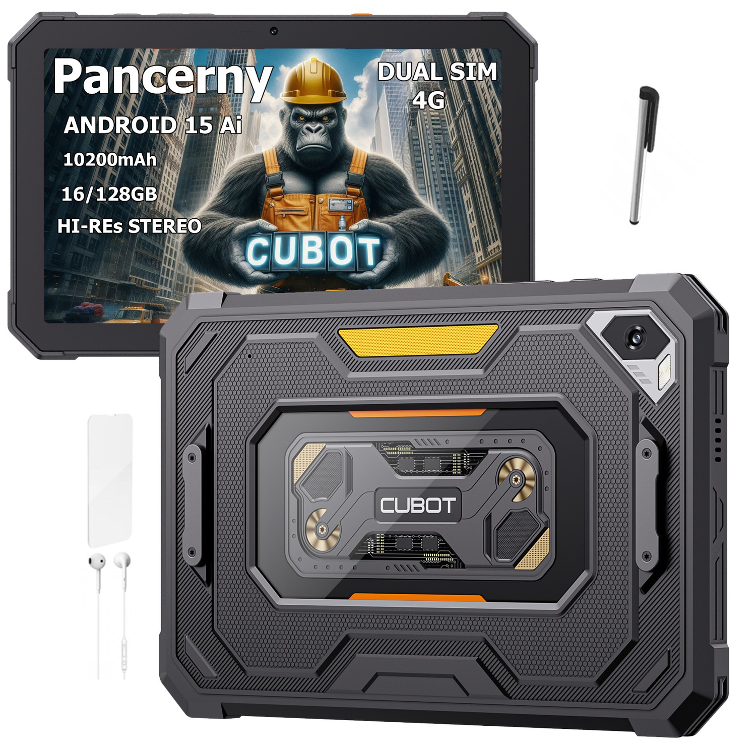 TABLET PANCERNY WZMACNIANY CUBOT KINGKONG TAB MINI 8,68"  DUAL SIM GPS