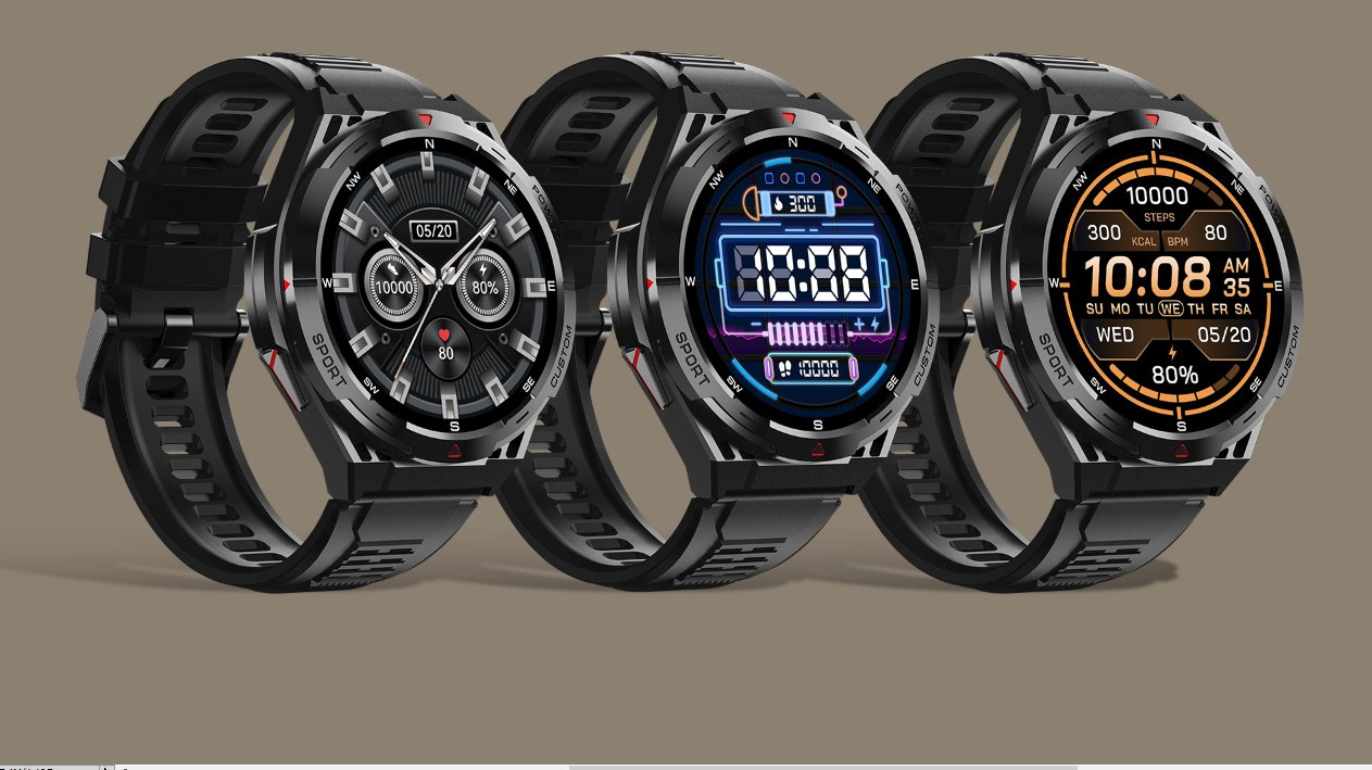 SMARTWATCH ZEGAREK MĘSKI CUBOT GT1 AMOLED GPS ROZMOWY PANCERNY MILITARNY