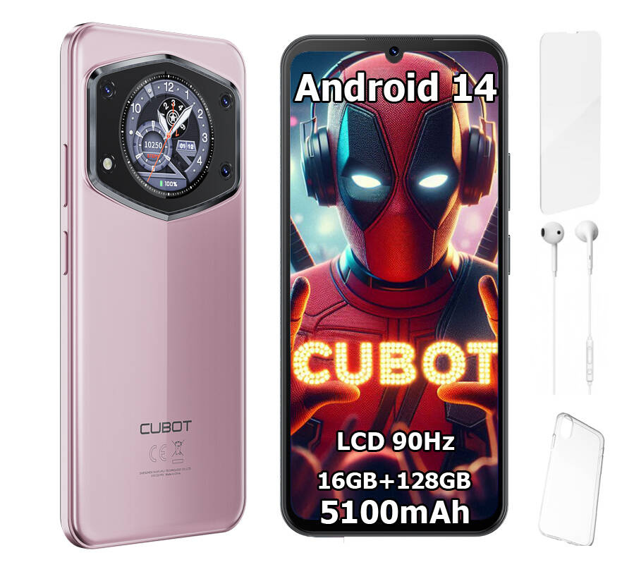 Smartfon CUBOT A30 6,74" 16/128GB DUAL SIM LTE ANDROID 14 + ETUI + FOLIA