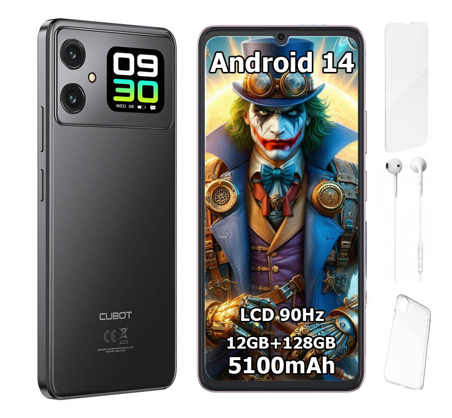 Smartfon CUBOT A20 6,74" 12/128GB DUAL SIM LTE ANDROID 14 + ETUI + FOLIA