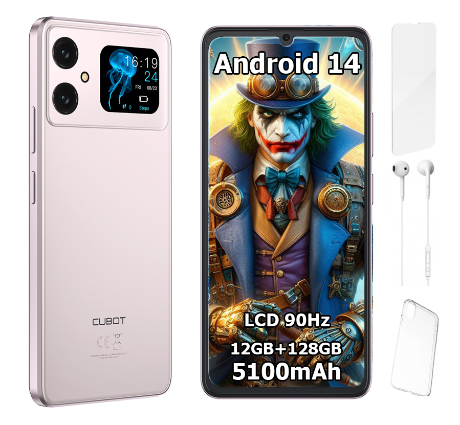 Smartfon CUBOT A20 6,74" 12/128GB DUAL SIM LTE ANDROID 14 + ETUI + FOLIA