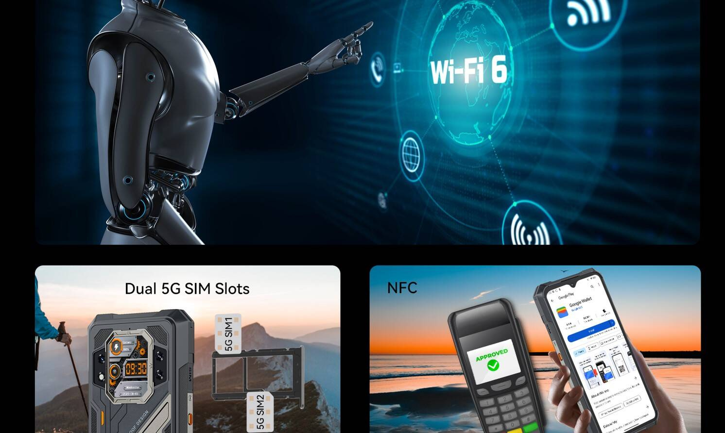 Smartfon CUBOT KING KONG X 32/512GB NFC DUAL 5G PANCERNY IP69K MILITARY