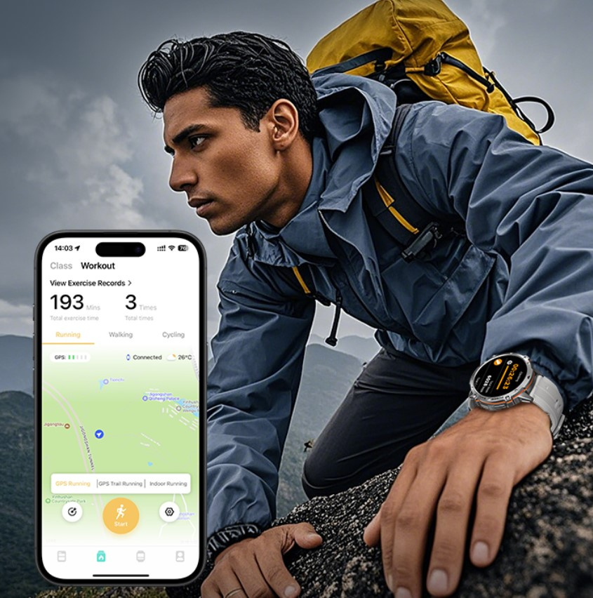 CUBOT X3 AMOLED SMARTWATCH ZEGAREK BAROMETR PULS ROZMOWY PANCERNY MILITARNY