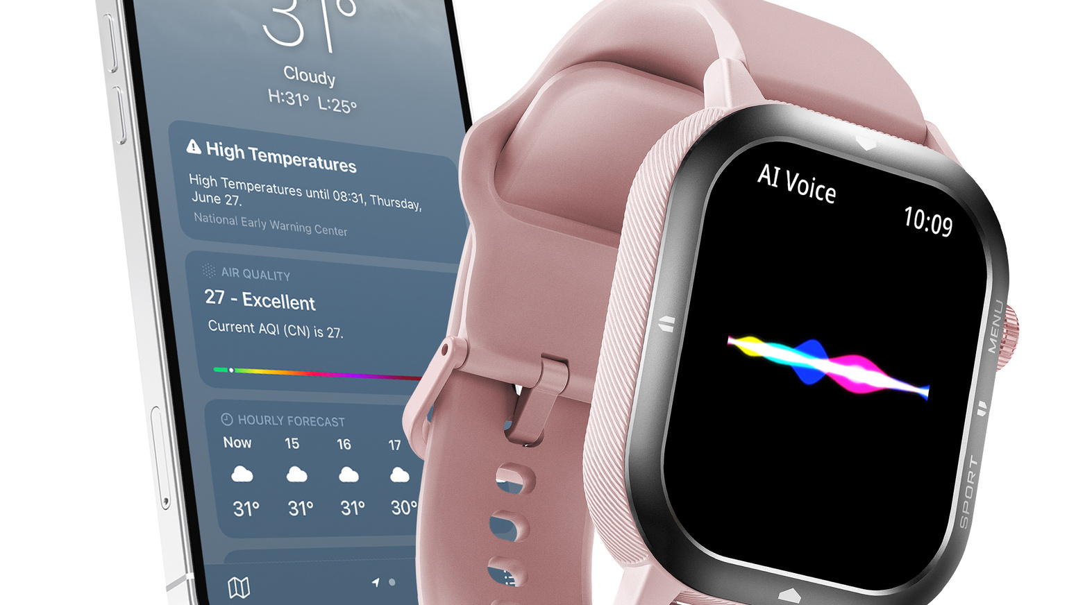 CUBOT U1 AI SMARTWATCH ZEGAREK SPORTOWY MĘSKI PULS ROZMOWY TELEFONICZNE