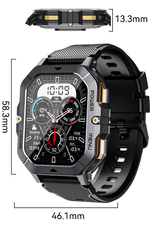 CUBOT C28 AI SMARTWATCH ZEGAREK SPORTOWY PANCERNY PULS ROZMOWY CHAT GPT