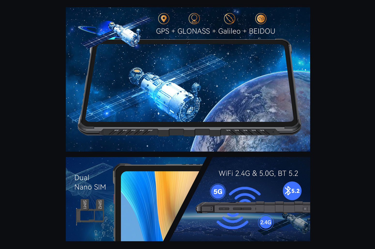 TABLET PANCERNY WZMACNIANY CUBOT KING KONG TAB 2 10,1" DUAL SIM GPS