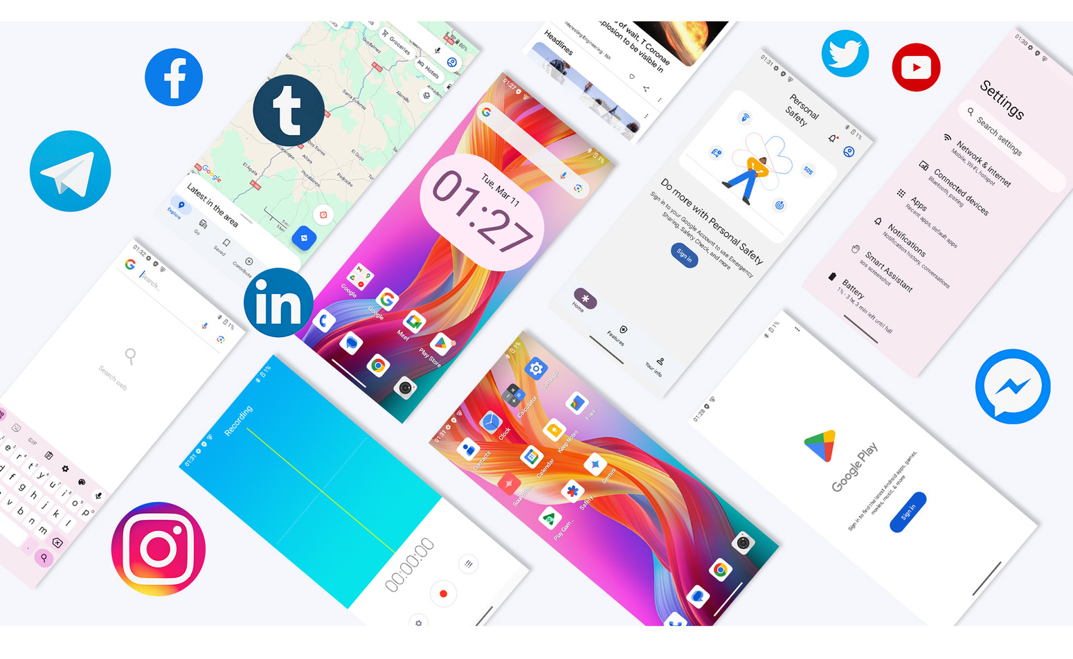 Smartfon CUBOT A40 6,88" 12/256GB DUAL SIM NFC ANDROID 15 + ETUI + FOLIA