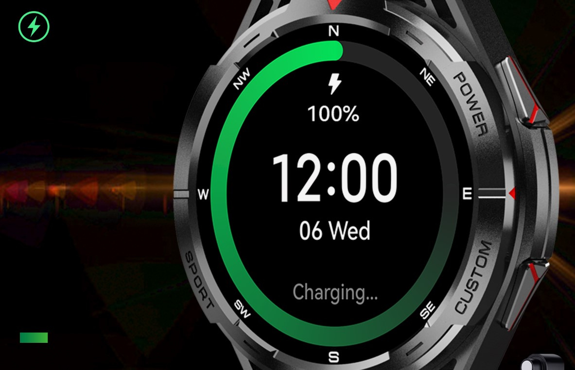 SMARTWATCH ZEGAREK MĘSKI CUBOT GT1 AMOLED GPS ROZMOWY PANCERNY MILITARNY