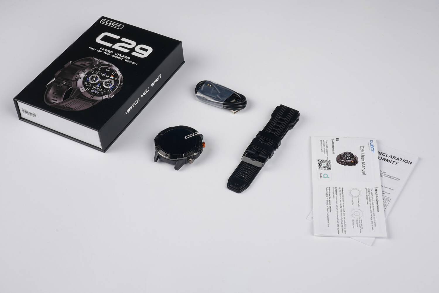 CUBOT C29 AI SMARTWATCH ZEGAREK SPORTOWY PANCERNY PULS ROZMOWY TELEFONICZNE