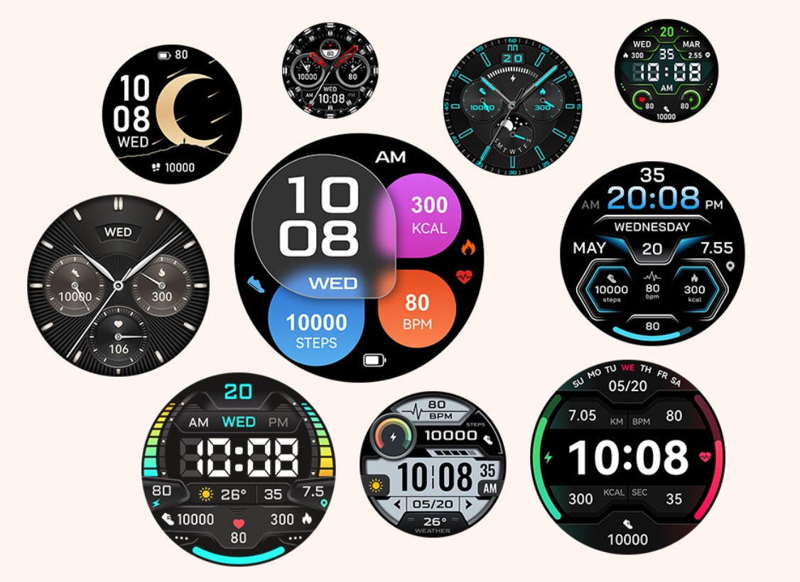 CUBOT X3 AMOLED SMARTWATCH ZEGAREK BAROMETR PULS ROZMOWY PANCERNY MILITARNY