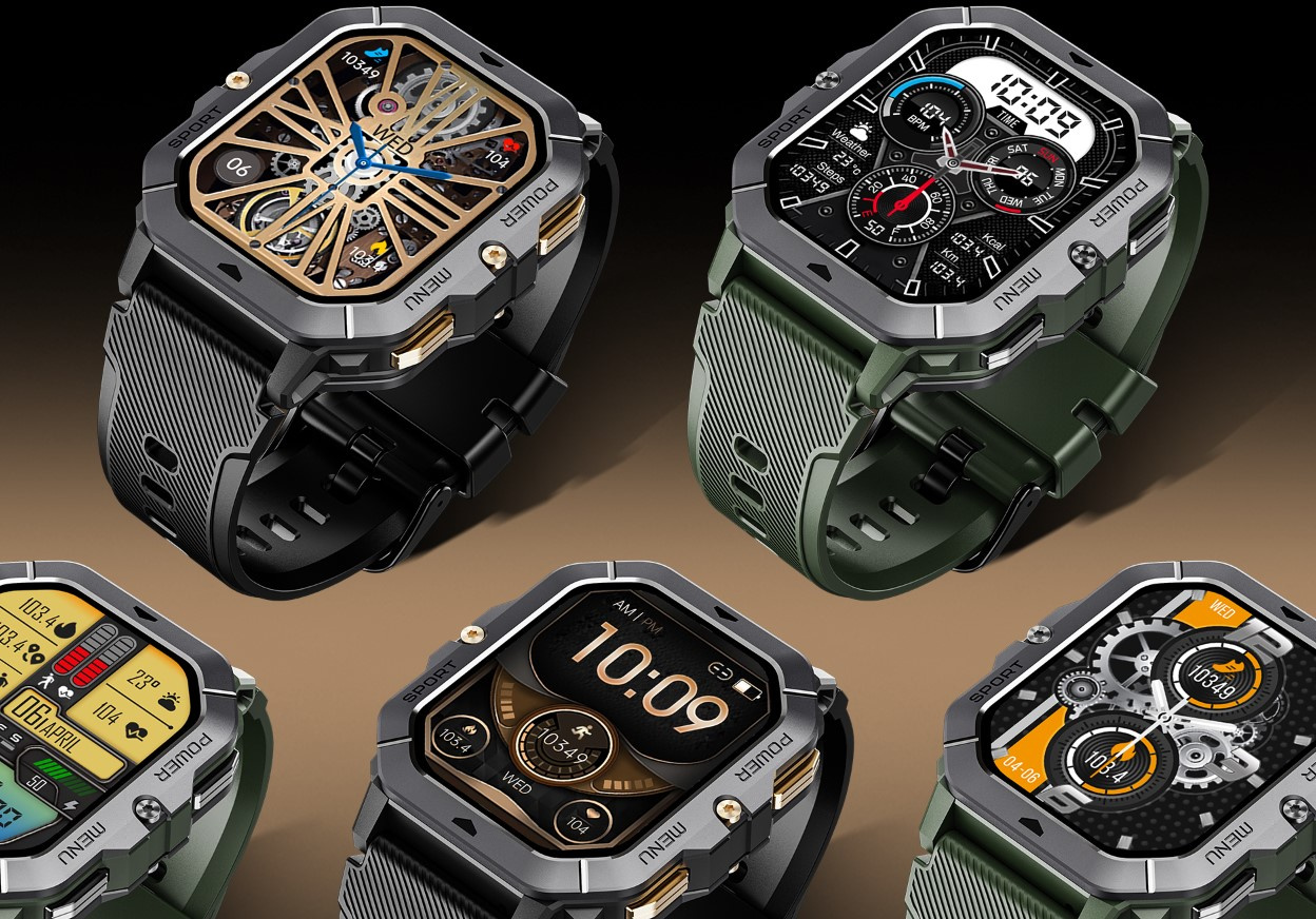 CUBOT C28 AI SMARTWATCH ZEGAREK SPORTOWY PANCERNY PULS ROZMOWY CHAT GPT