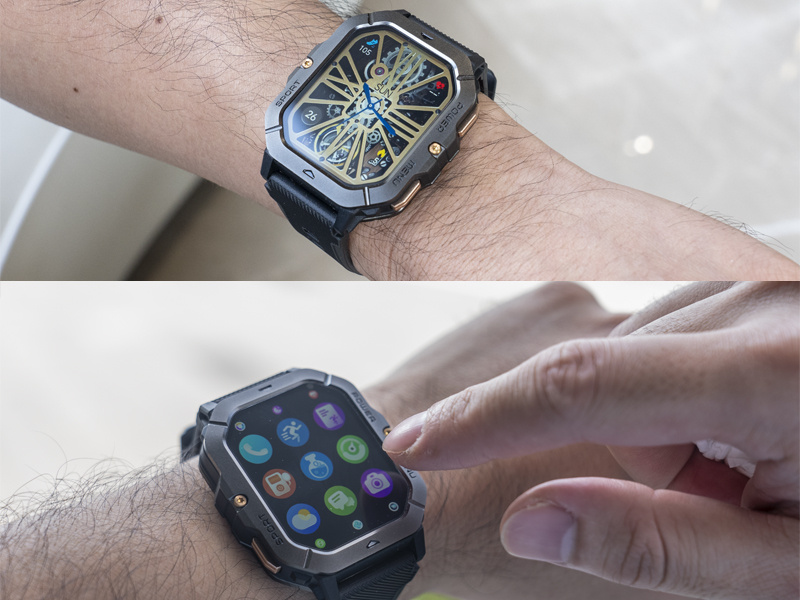 CUBOT C28 AI SMARTWATCH ZEGAREK SPORTOWY PANCERNY PULS ROZMOWY CHAT GPT