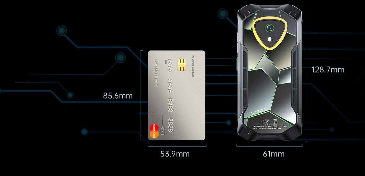 Mały Smartfon Pancerny CUBOT KINGKONG mini 4 20/256GB NFC DUAL SIM IP69K