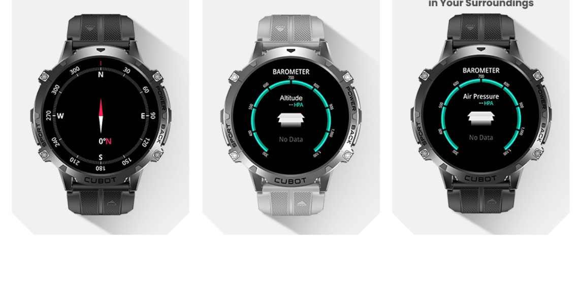 CUBOT X3 AMOLED SMARTWATCH ZEGAREK BAROMETR PULS ROZMOWY PANCERNY MILITARNY