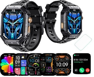CUBOT X1 AMOLED SMARTWATCH ZEGAREK BAROMETR PULS ROZMOWY TEL 100 DNI