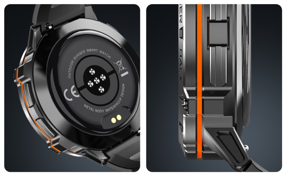 CUBOT X3 AMOLED SMARTWATCH ZEGAREK BAROMETR PULS ROZMOWY PANCERNY MILITARNY