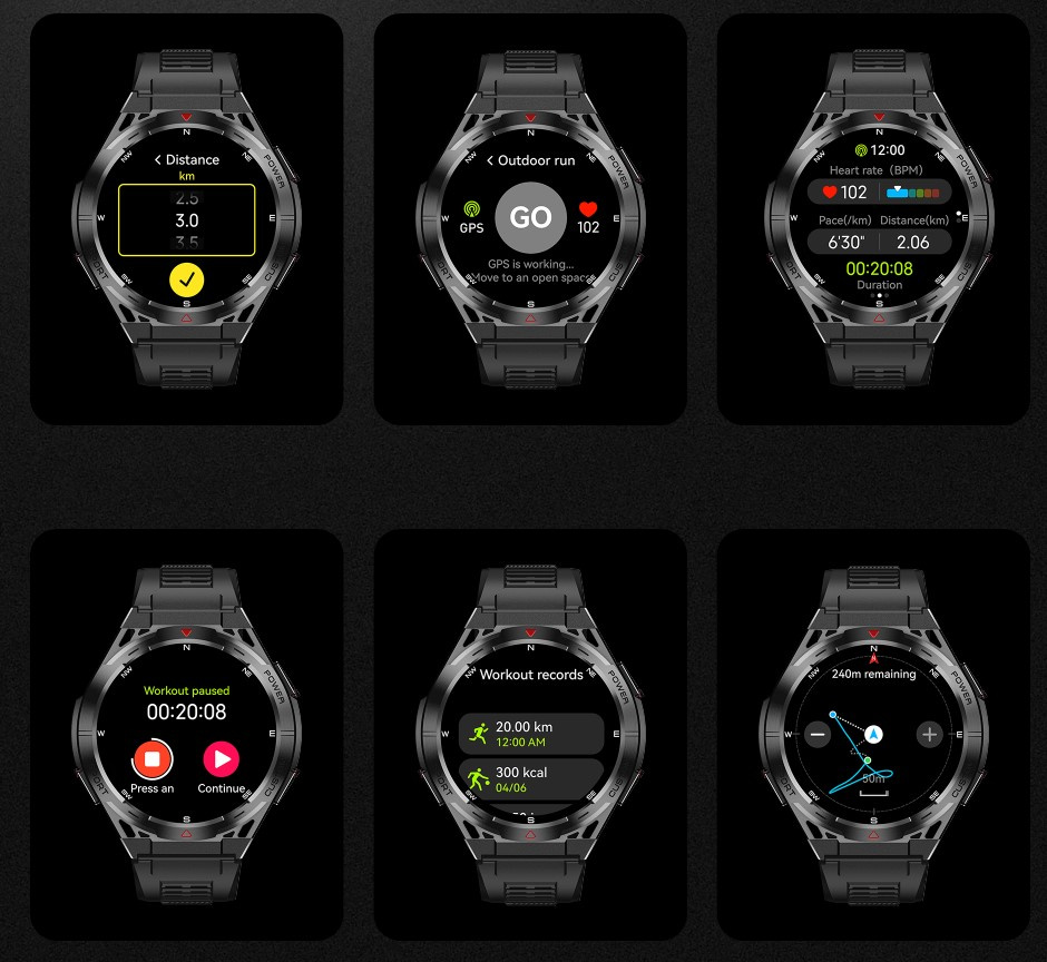 SMARTWATCH ZEGAREK MĘSKI CUBOT GT1 AMOLED GPS ROZMOWY PANCERNY MILITARNY