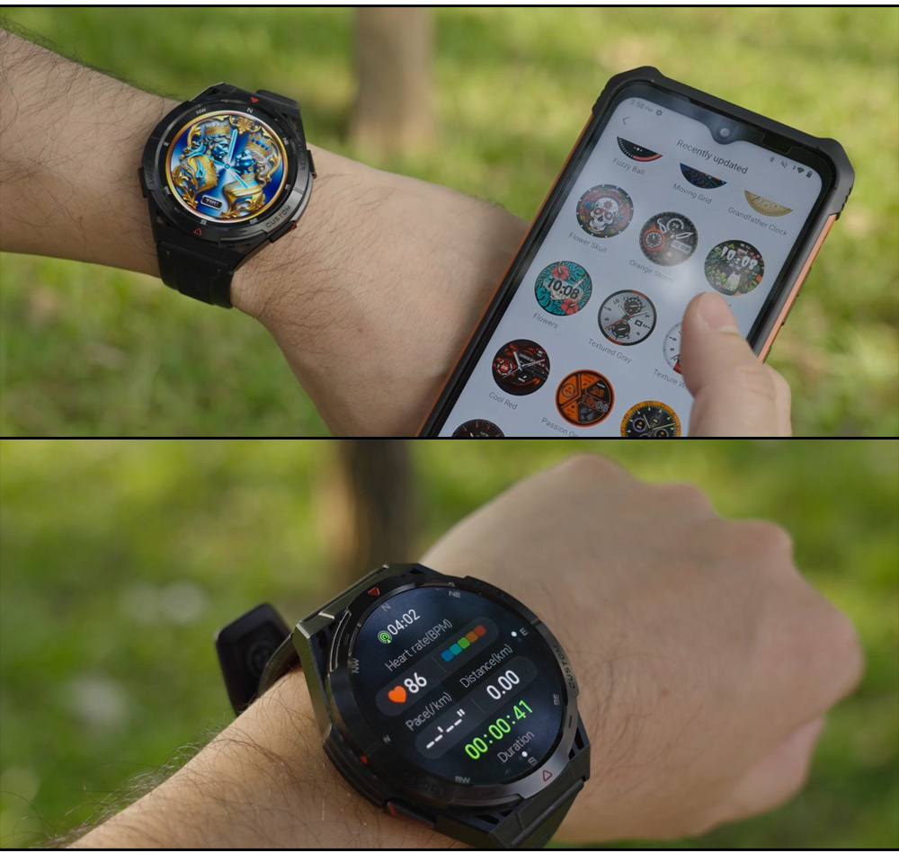 SMARTWATCH ZEGAREK MĘSKI CUBOT GT1 AMOLED GPS ROZMOWY PANCERNY MILITARNY