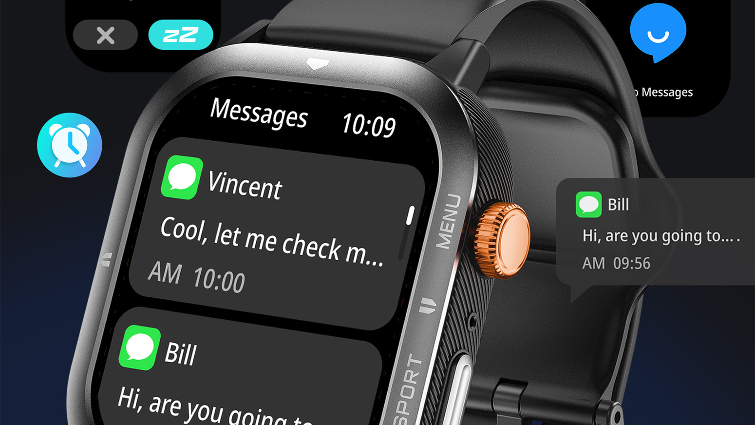 CUBOT U1 AI SMARTWATCH ZEGAREK DAMSKI SPORTOWY PULS ROZMOWY TELEFONICZNE