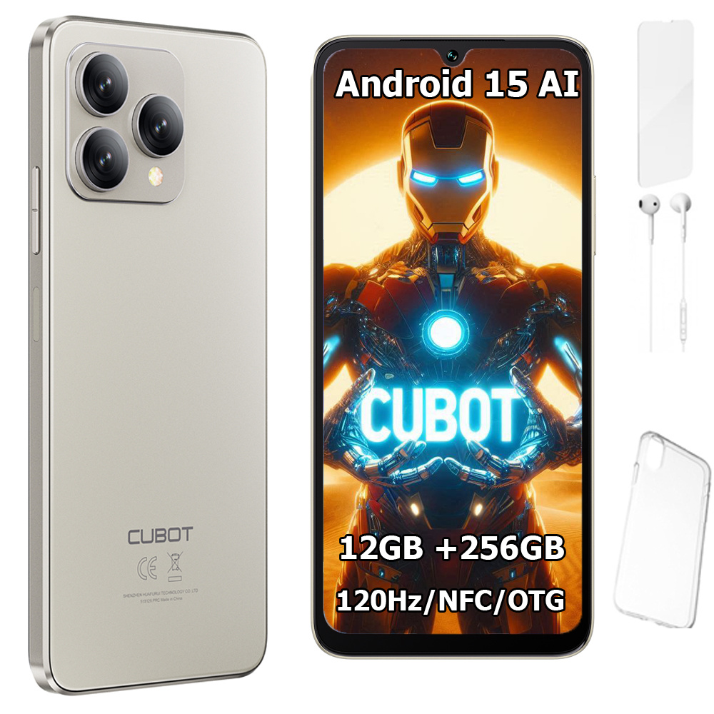 Smartfon CUBOT A40 6,88" 12/256GB DUAL SIM NFC ANDROID 15 + ETUI + FOLIA