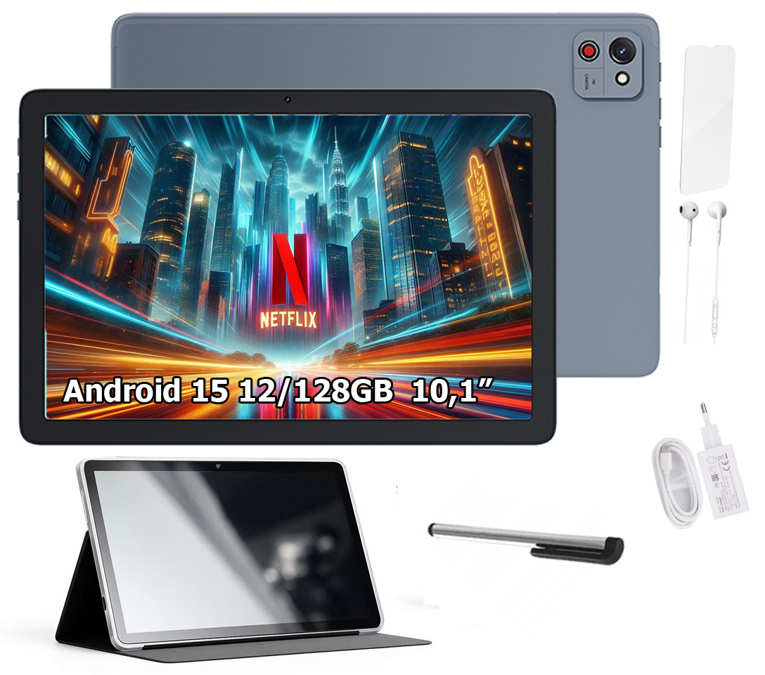 CUBOT Tablet TAB 65 10,1" HD+ 12/128GB Android 15 Etui
