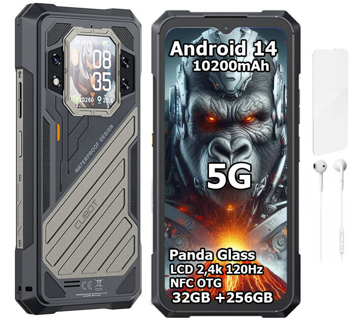 Smartfon CUBOT KING KONG X 32/256GB NFC DUAL 5G PANCERNY IP69K MILITARY