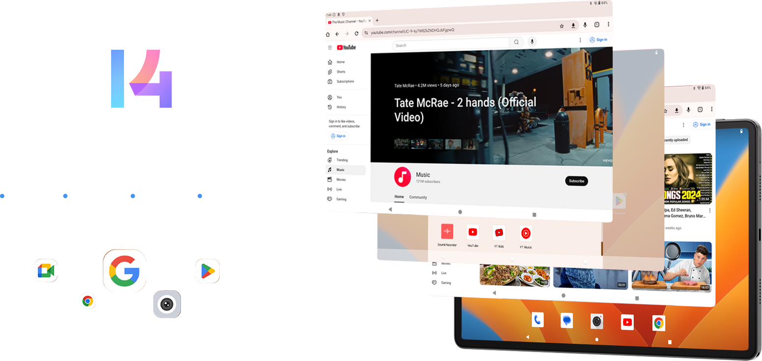 TABLET CUBOT TAB 70 10,95" 16/128GB LTE 4G GPS WIFI ANDROID 8200 mAh + ETUI