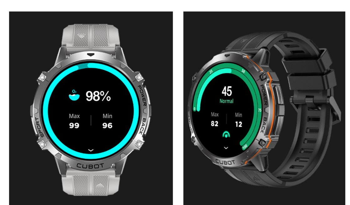 CUBOT X3 AMOLED SMARTWATCH ZEGAREK BAROMETR PULS ROZMOWY PANCERNY MILITARNY