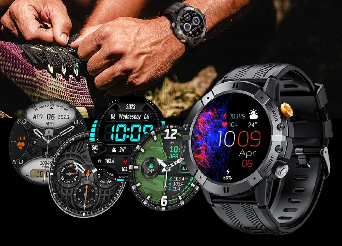 CUBOT C29 AI SMARTWATCH ZEGAREK SPORTOWY PANCERNY PULS ROZMOWY TELEFONICZNE