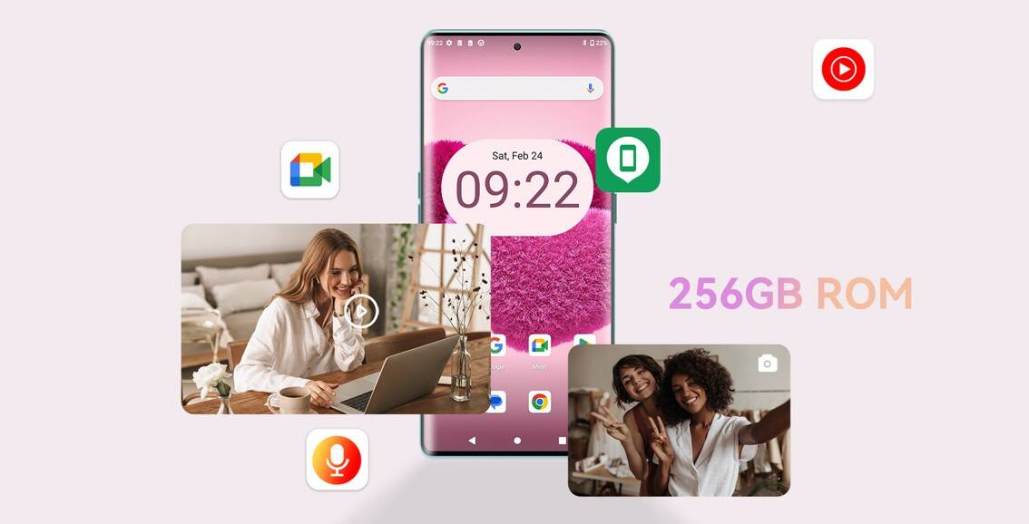 Smartfon CUBOT HAFURY MEET 24/256GB AMOLED 2K+ Android13 NFC + ETUI