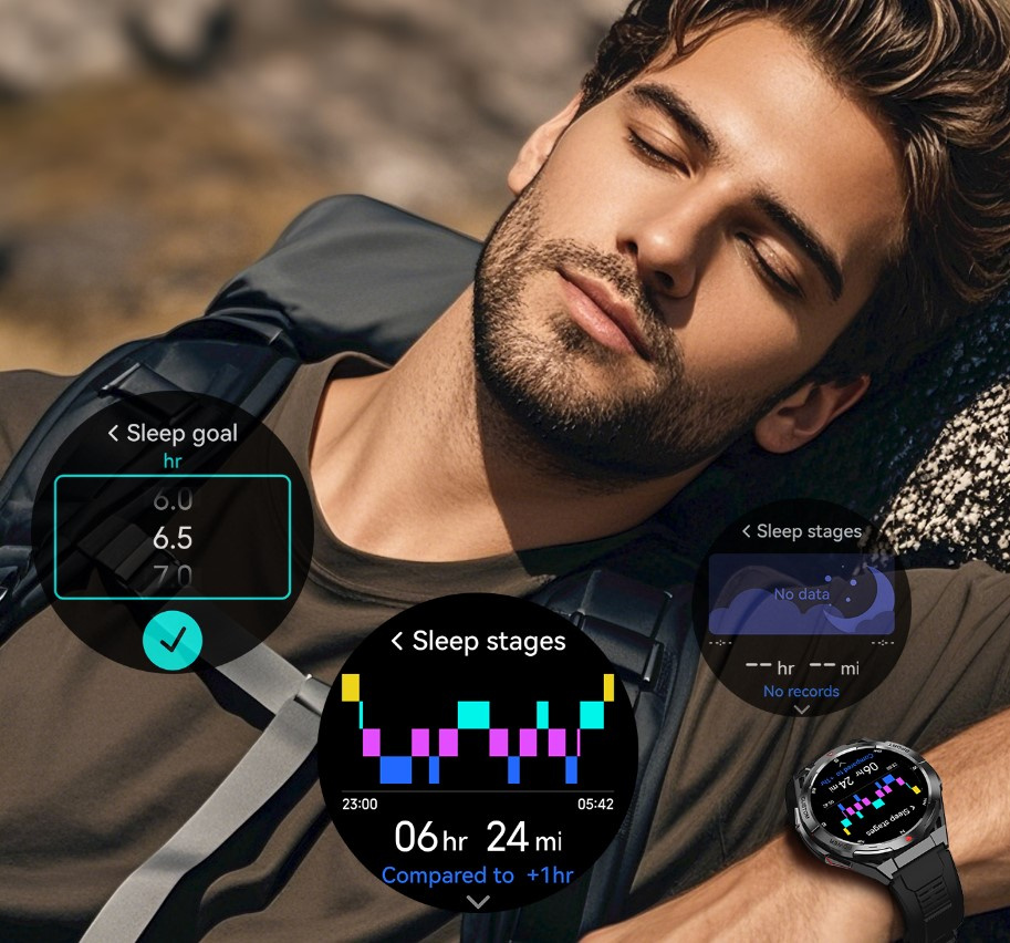 SMARTWATCH ZEGAREK MĘSKI CUBOT GT1 AMOLED GPS ROZMOWY PANCERNY MILITARNY