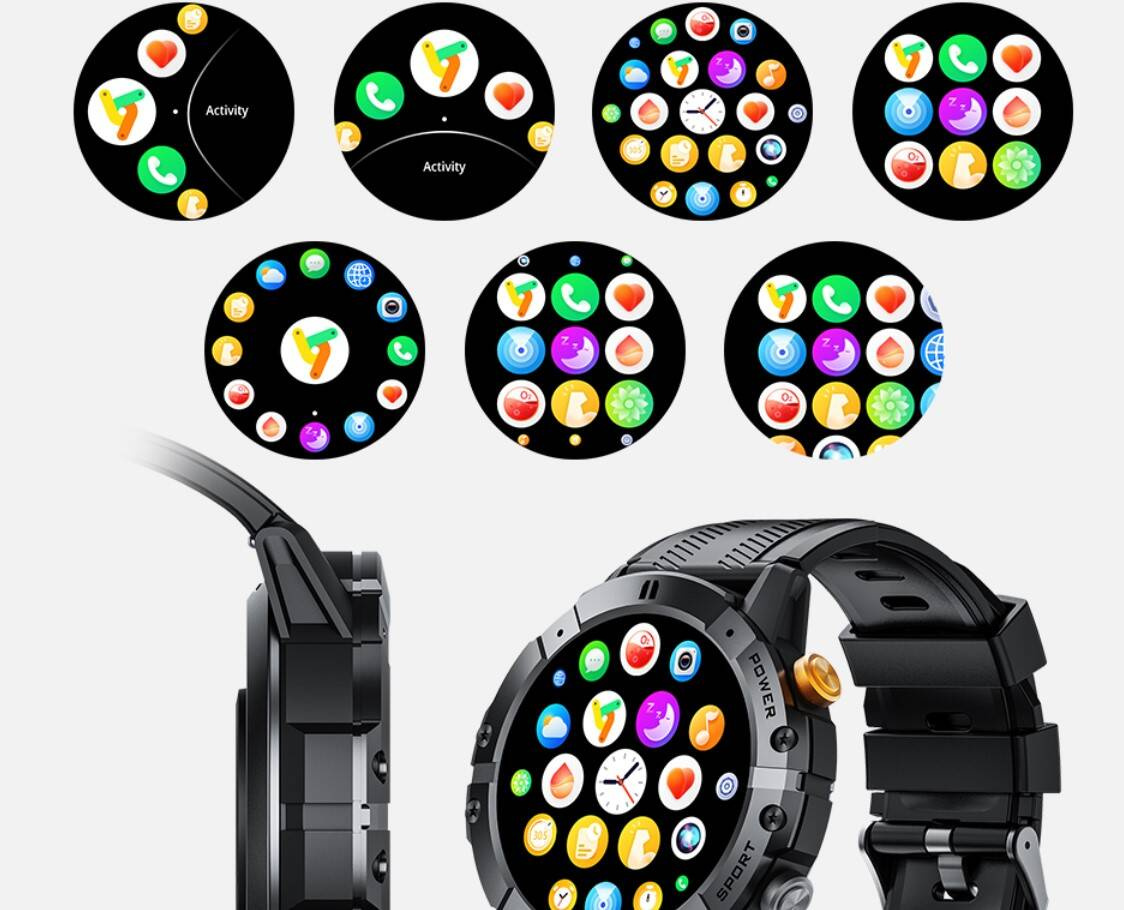 CUBOT C29 AI SMARTWATCH ZEGAREK SPORTOWY PANCERNY PULS ROZMOWY TELEFONICZNE