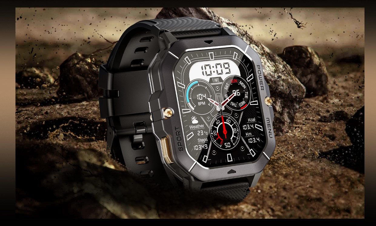 CUBOT C28 AI SMARTWATCH ZEGAREK SPORTOWY PANCERNY PULS ROZMOWY CHAT GPT